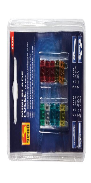 Mini steekzekeringen set 10 delig