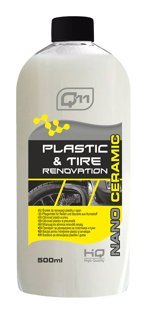 Q11  Kunststof en banden renovatie set 500ml (maakt kunststof en autobanden als nieuw)