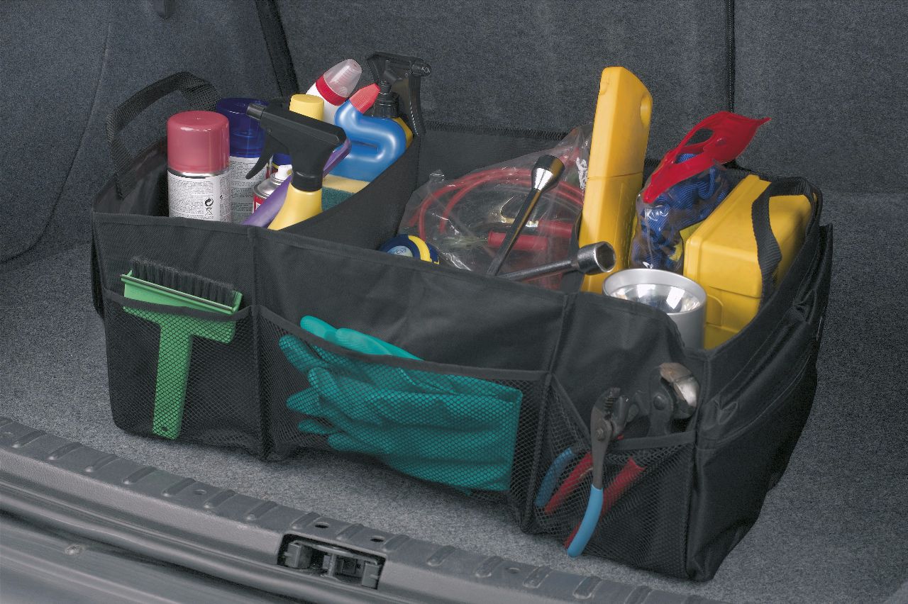 Organizer voor de kofferruimte, 62x33 cm, zwart