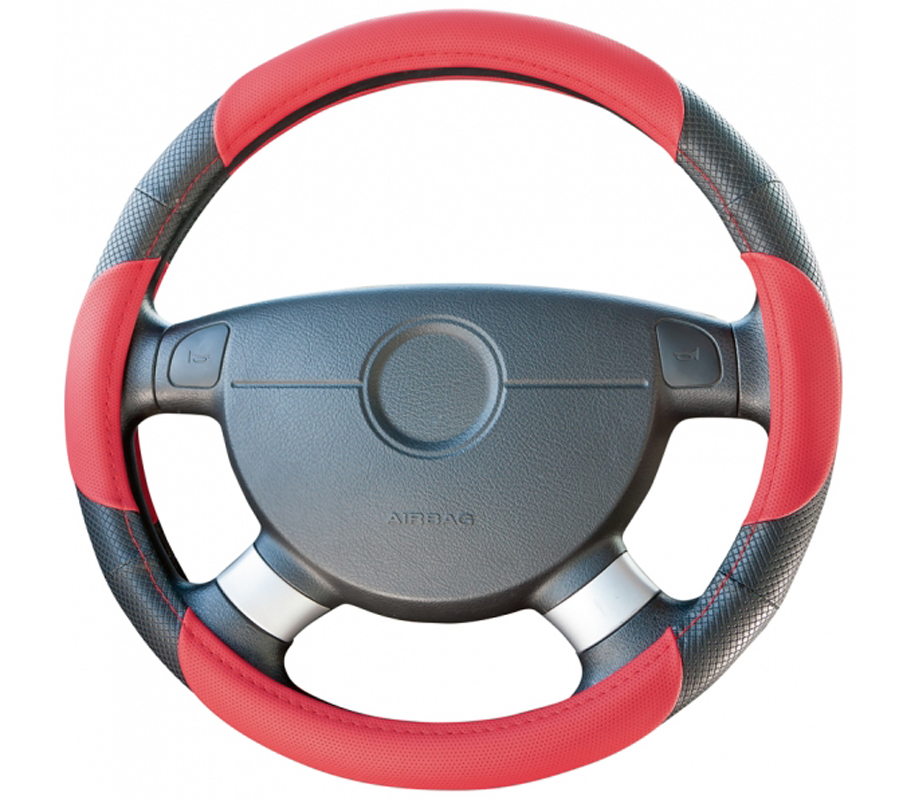Stuurwielhoes Sport Rood / Zwart